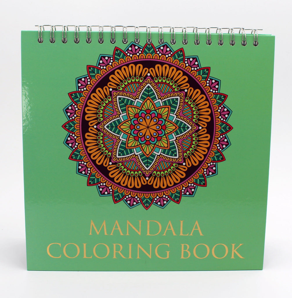 Green Mandala Coloring Book