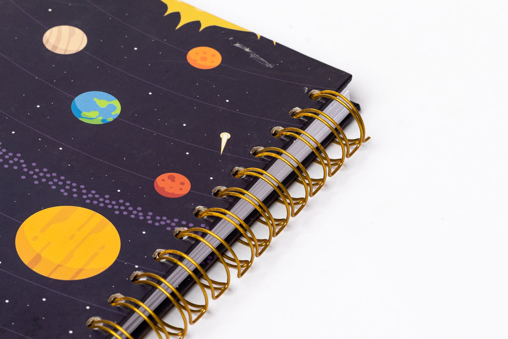 Space Spiral Notebook - Hardcover, A5, Lined