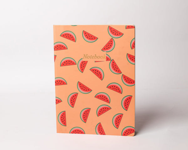 Fruits & Veggies Notebook - Softcover, A4, Lined